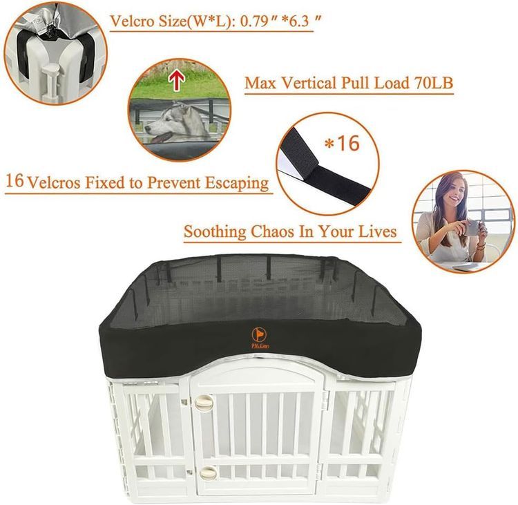 No. 8 - Dog Playpen Mesh Top Cover - 3