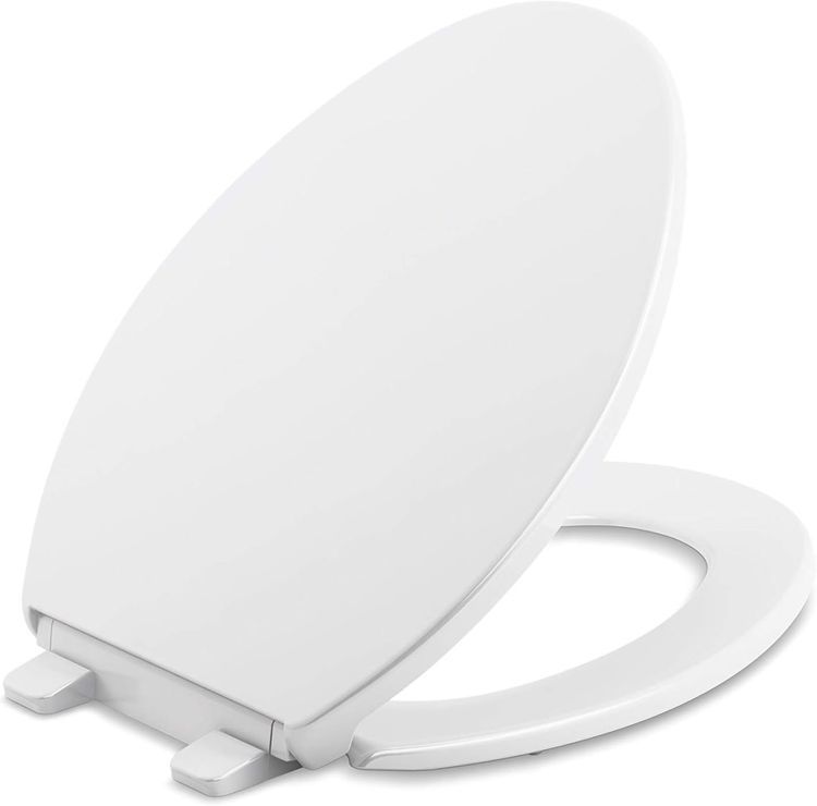 No. 9 - Kohler K-20110-0 Brevia Elongated Toilet Seat - 1