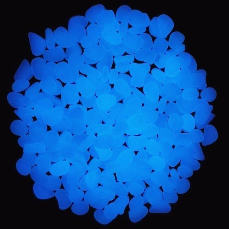 No. 1 - Oubest Fish Tank Rocks Glow Blue - 3