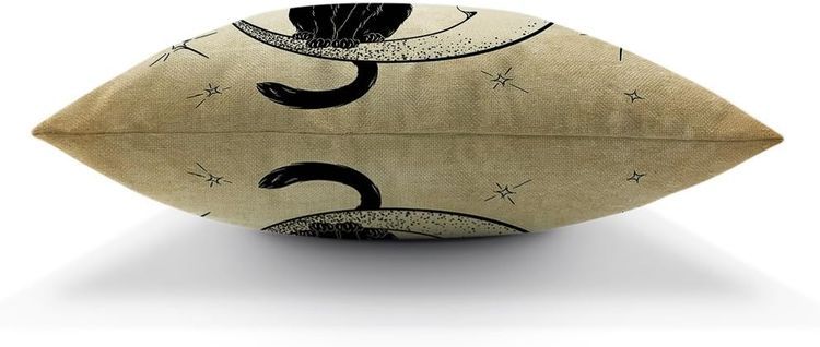 No. 5 - Moslion Cats Moon Throw Pillow Cover - 5