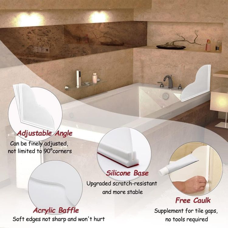 No. 3 - Spidfee Bathtub Splash Guards - 2