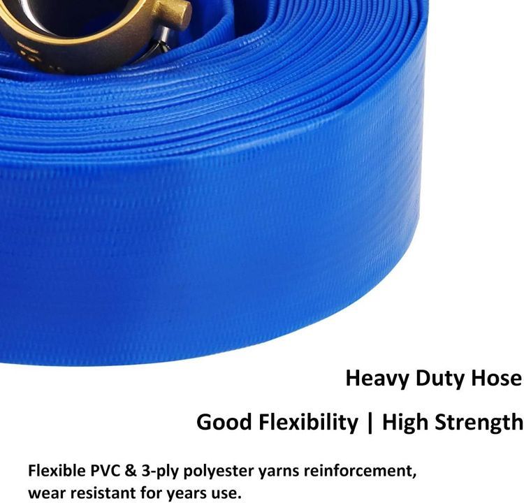 No. 7 - Eastrans 2" x 100ft Blue PVC Backwash Hose - 3