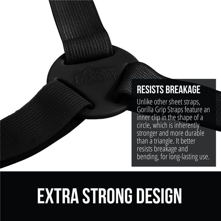 No. 3 - Gorilla Grip Bed Sheet Straps - 3