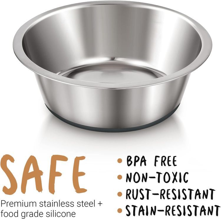 No. 6 - Anti-Slip Stainless Steel Dog Bowls - 2