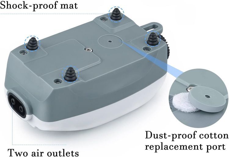 No. 3 - HITOP Aquarium Air Pump - 5