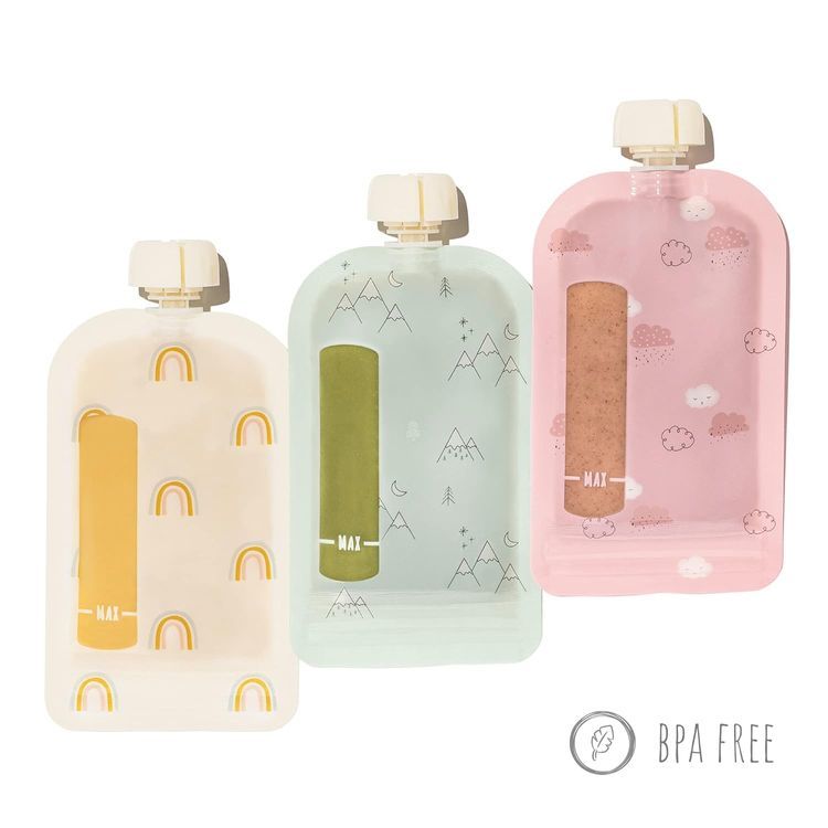 No. 8 - Hippypotamus Reusable Baby Food Pouches - 5