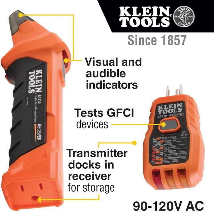 No. 5 - Klein Tools ET310 Circuit Breaker Finder - 2