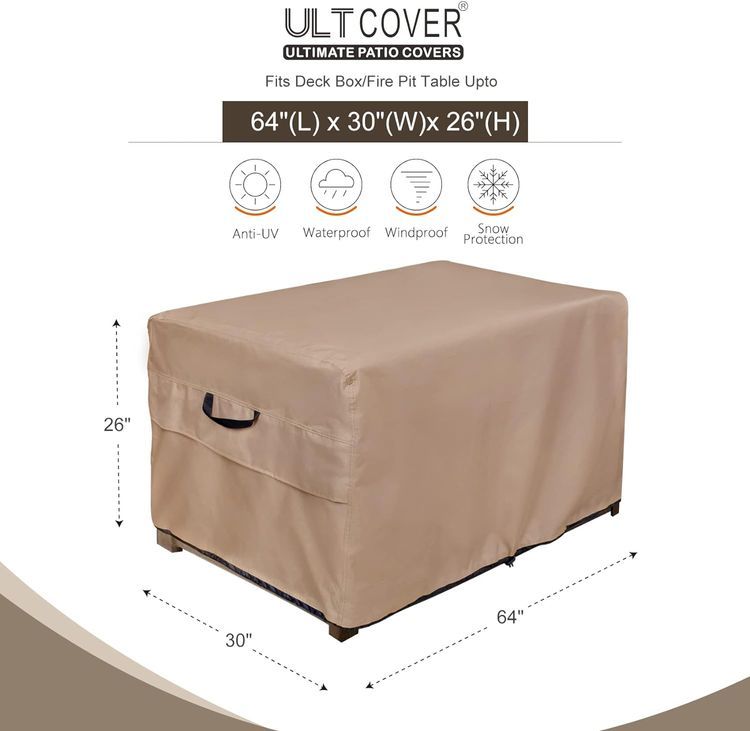 No. 4 - ULTCOVER Patio Deck Box Storage Bench Cover - 2