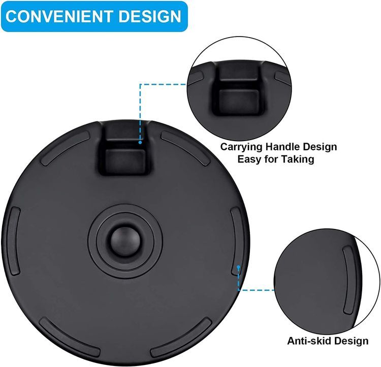 No. 1 - Simple Deluxe 20" Round Heavy Duty Patio Umbrella Base Stand - 4