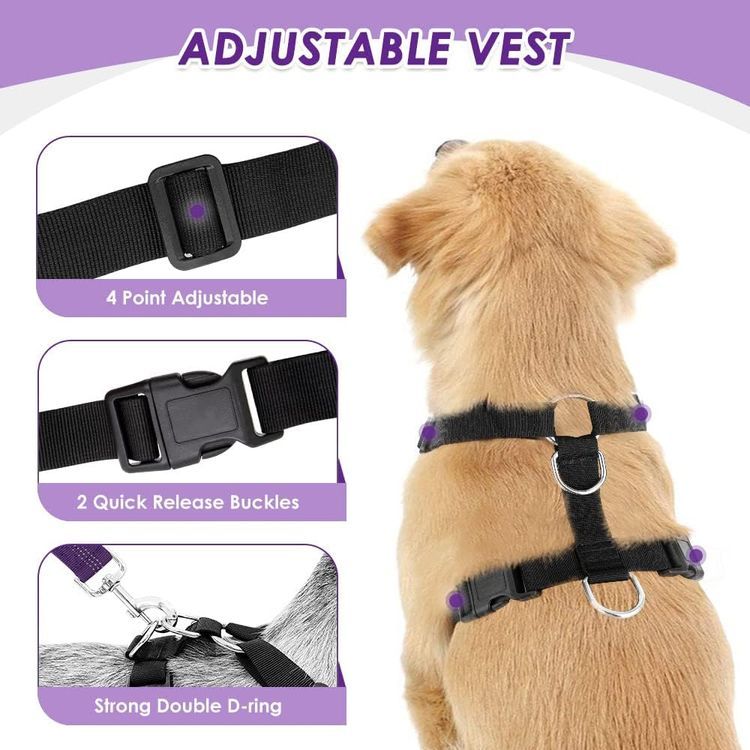 No. 8 - Lukovee Dog Safety Vest Harness - 3