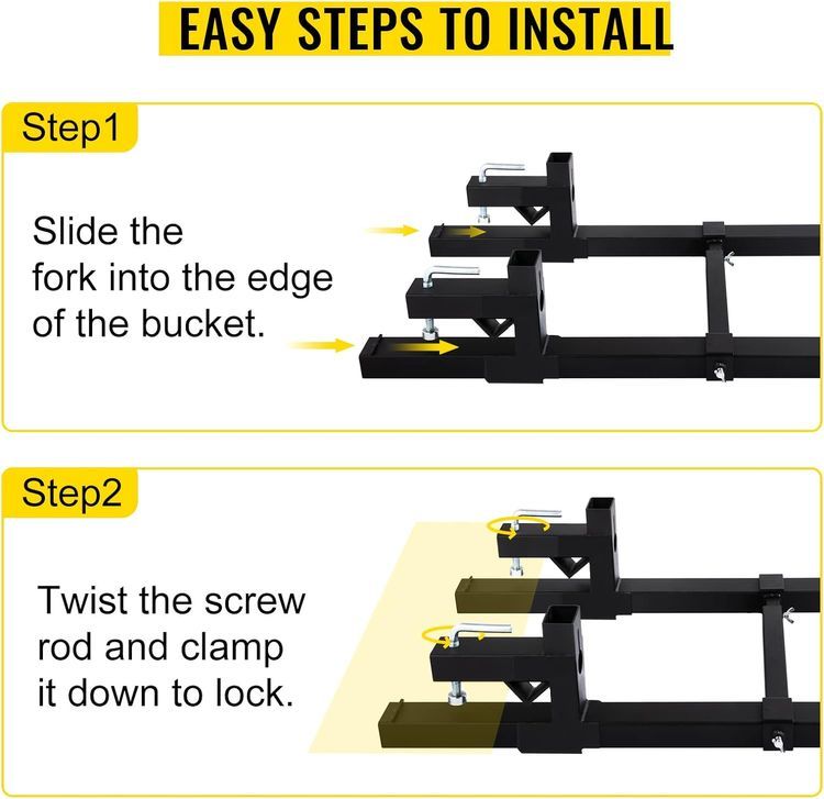 No. 8 - VEVOR Skid-Steer Pallet Forks - 4