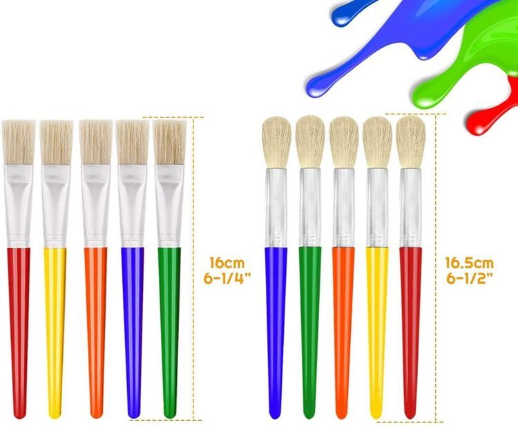 No. 1 - Kids Paint Brushes Set - 3