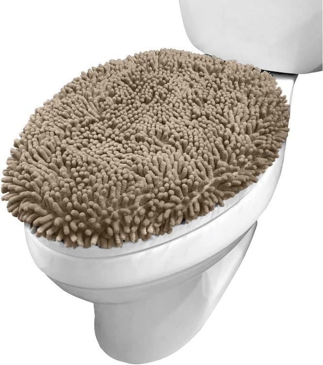 No. 4 - KANGAROO Shag Chenille Toilet Lid Cover - 1