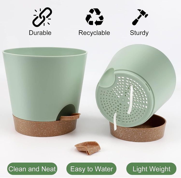 No. 10 - YNNICO Indoor Self Watering Planters - 2