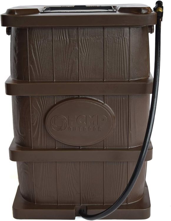 No. 7 - FCMP Outdoor Wood Grain Rain Barrel - 1