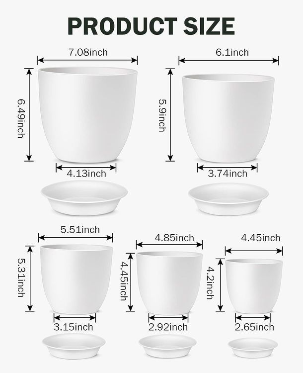 No. 2 - HOMENOTE Plastic Planters - 3