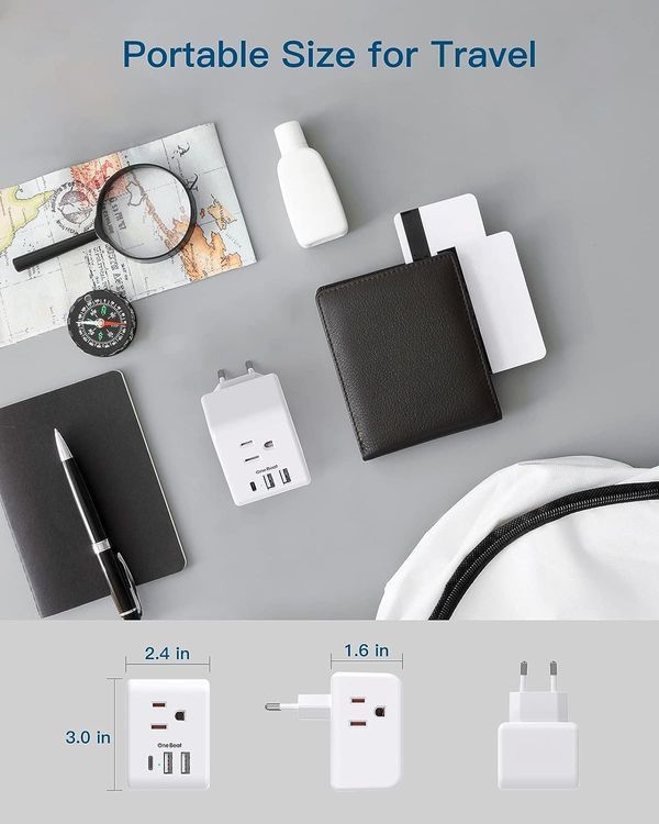 No. 4 - One Beat European Travel Plug Adapter - 5