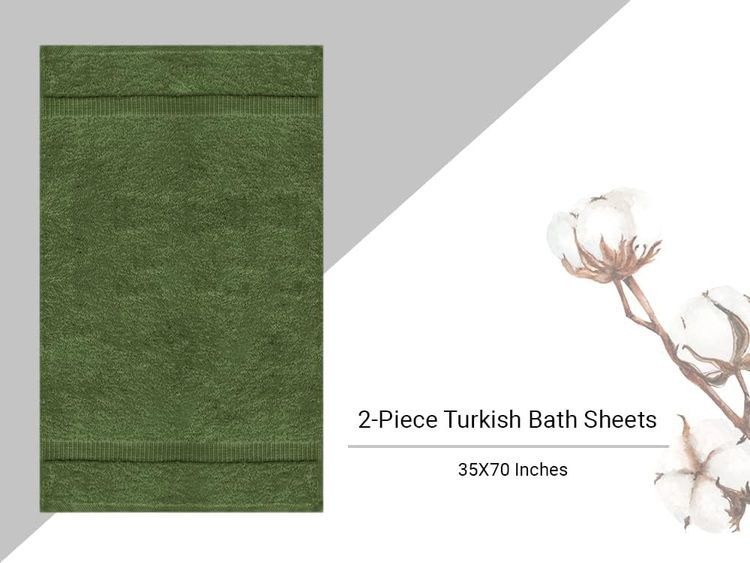 No. 4 - Towel Bazaar Premium Turkish Cotton Bath Sheets - 3