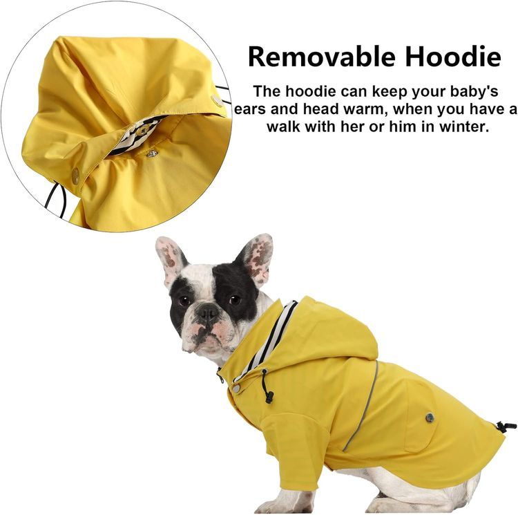 No. 4 - Morezi Dog Zip Up Dog Raincoat - 5