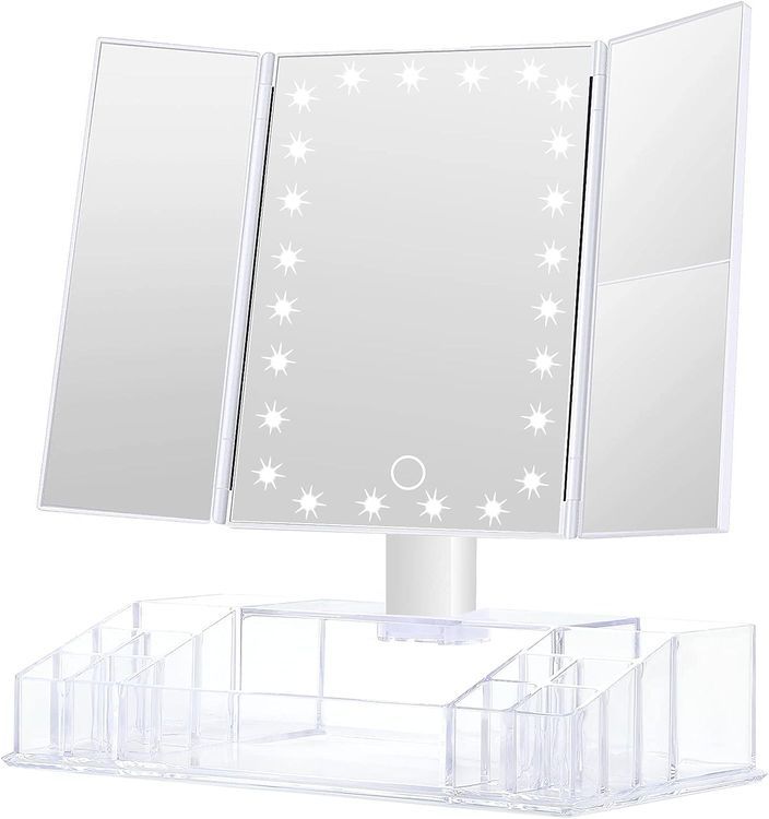 No. 7 - GULAURI Makeup Mirror with Lights and Storage - 1