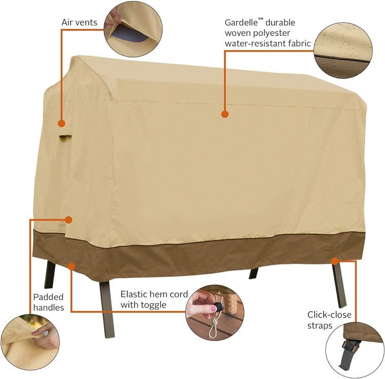 No. 2 - Classic Accessories Veranda Water-Resistant Canopy Swing Cover - 5