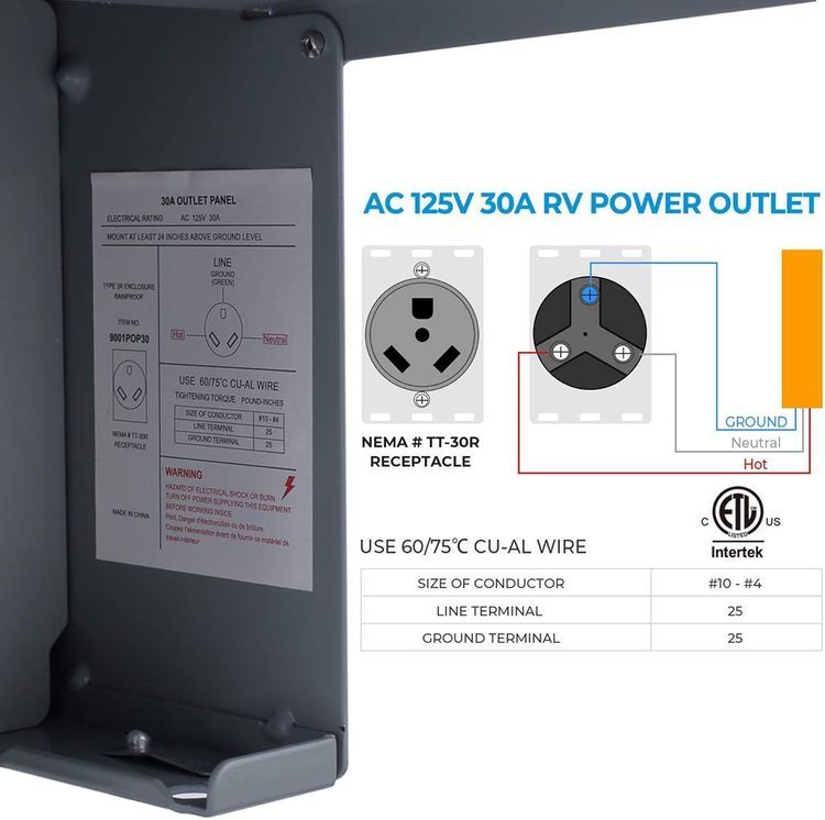 No. 7 - Miady 30 Amp RV Power Outlet - 5