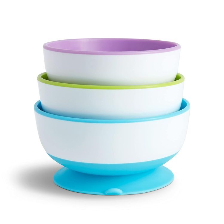 No. 6 - Munchkin Stay Put Suction Bowl and White Hot Spoons - 2