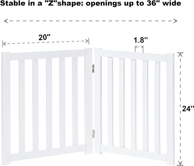 No. 10 - LZRS Solid Hardwood Freestanding Pet Gate - 2