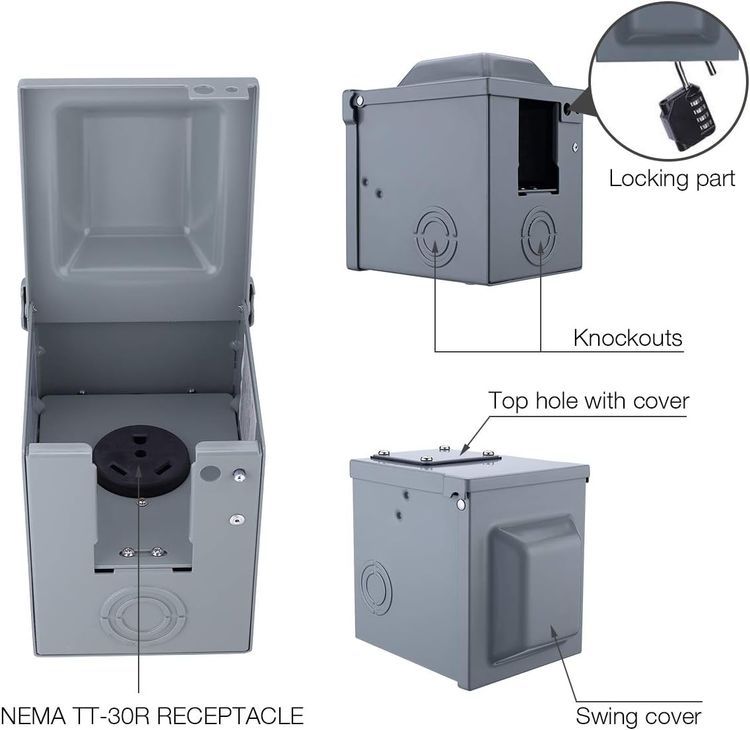 No. 7 - Miady 30 Amp RV Power Outlet - 4