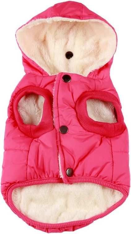 No. 3 - Vecomfy Fleece Lining Extra Warm Dog Hoodie in Winter - 1