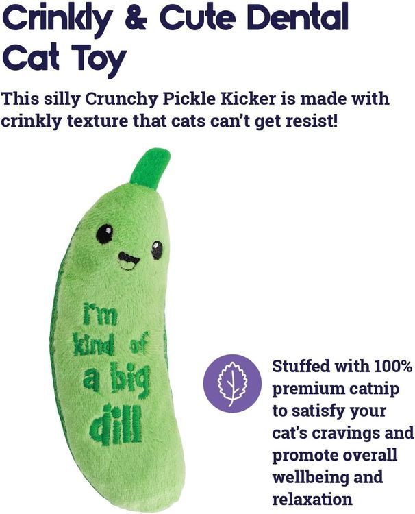 No. 1 - Crunchy Pickle Kicker Cat Toy - 2