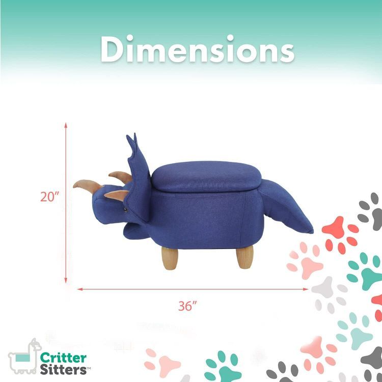 No. 2 - Critter Sitters Dinosaur Ottoman - 3