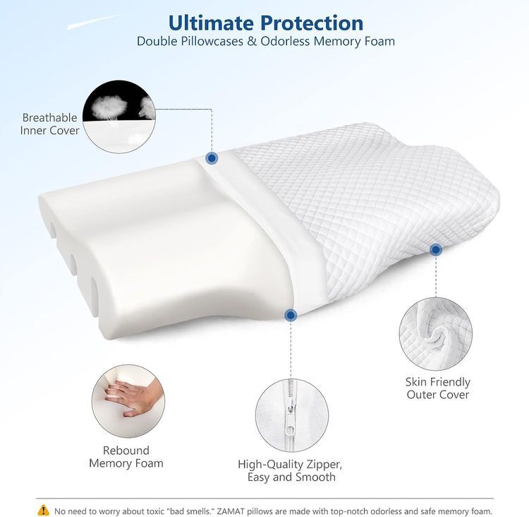 No. 7 - ZAMAT Contour Memory Foam Pillow - 5