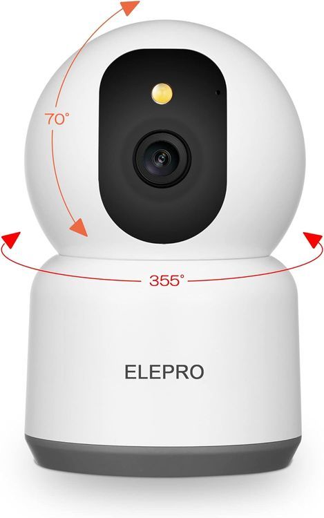 No. 8 - ELEPRO 2.5K HD 5MP 2.4/5G WiFi Pet Camera - 1