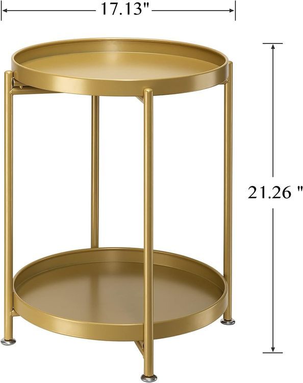 No. 2 - Danpinera 2-Tier End Table - 4