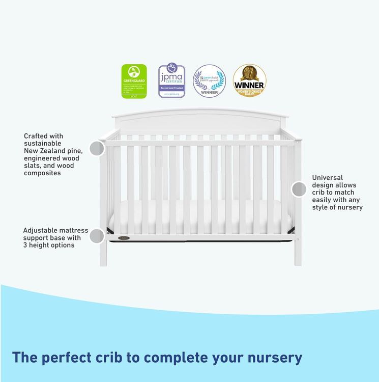 No. 5 - Graco Benton 5-in-1 Convertible Crib - 5