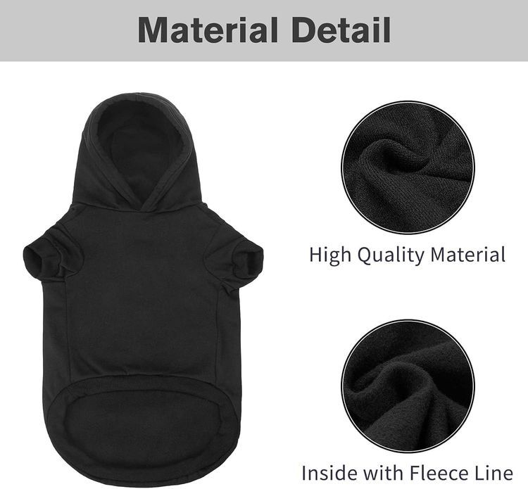No. 7 - BINGPET Security Dog Hoodies Puppy Sweater - 3