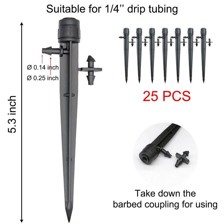 No. 7 - Topiverse 25 Pcs Drip Irrigation Emitters - 3