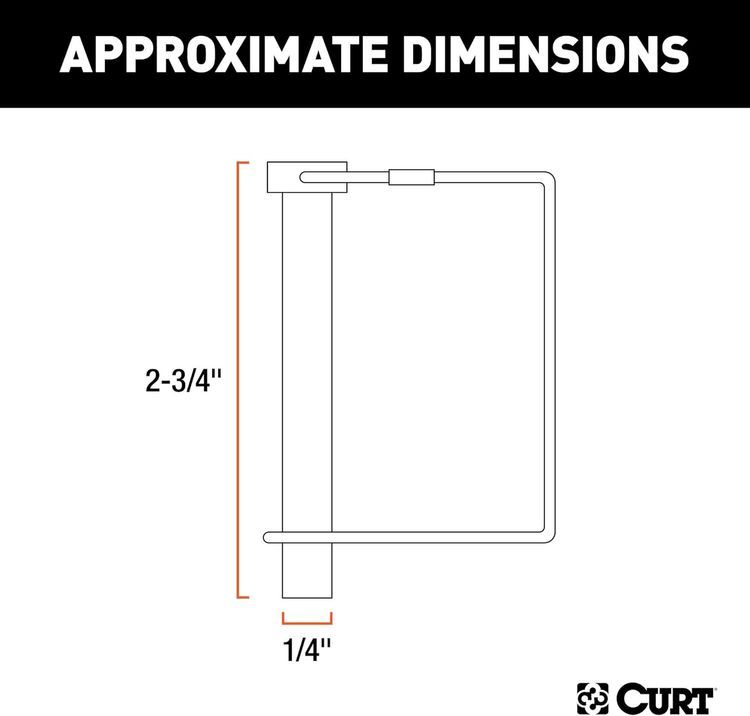 No. 4 - CURT Trailer Coupler Safety Pin - 2