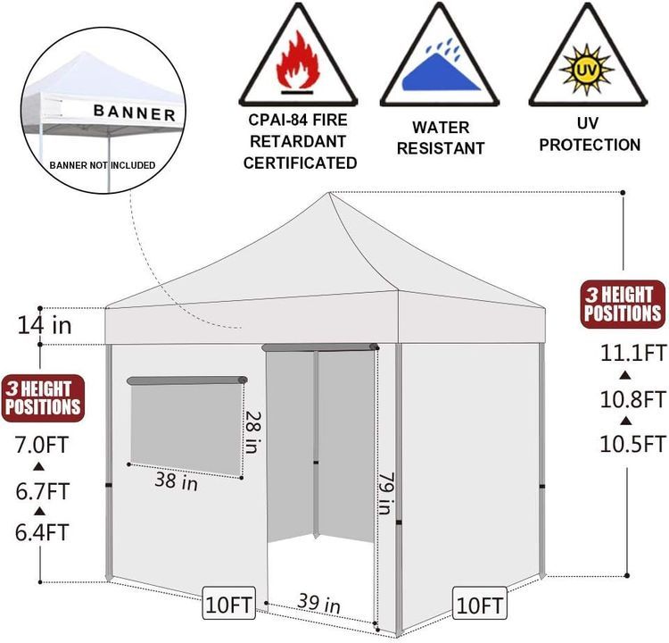 No. 6 - Eurmax USA 10'x10' Ez Pop-up Canopy Tent Commercial Instant Canopies - 2