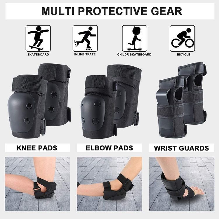 No. 9 - Banzk Adult Knee Pads Elbow Pads Wrist Guards - 3