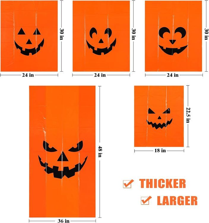 No. 6 - SUKKI Halloween Pumpkin Lawn Bags - 3