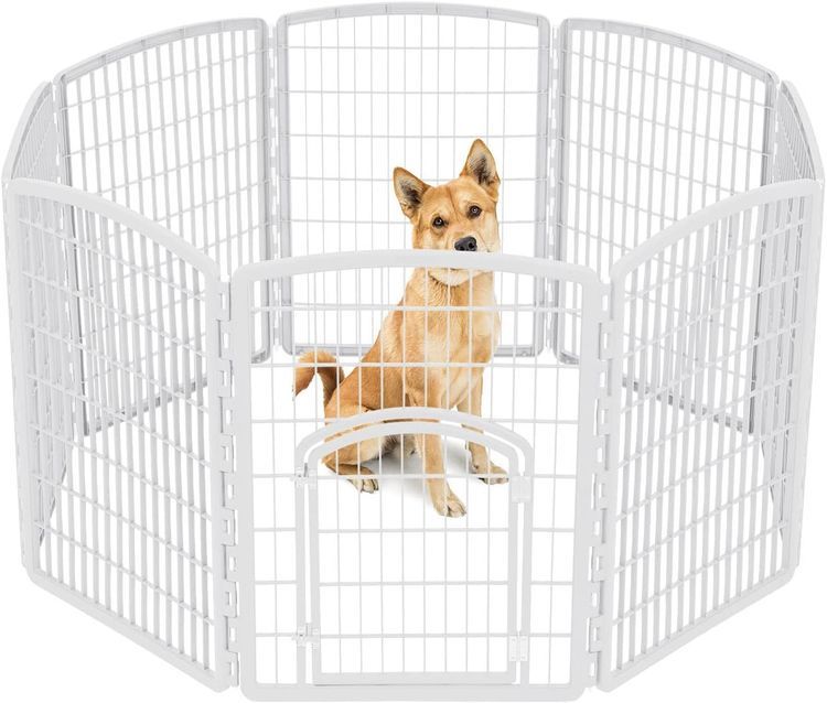 No. 9 - IRIS 34-inch Exercise 8-Panel Pet Playpen with Door - 1