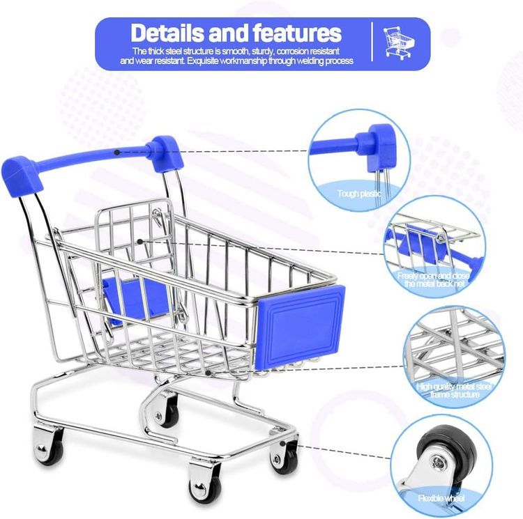 No. 10 - Mini Toy Shopping Cart Set - 3