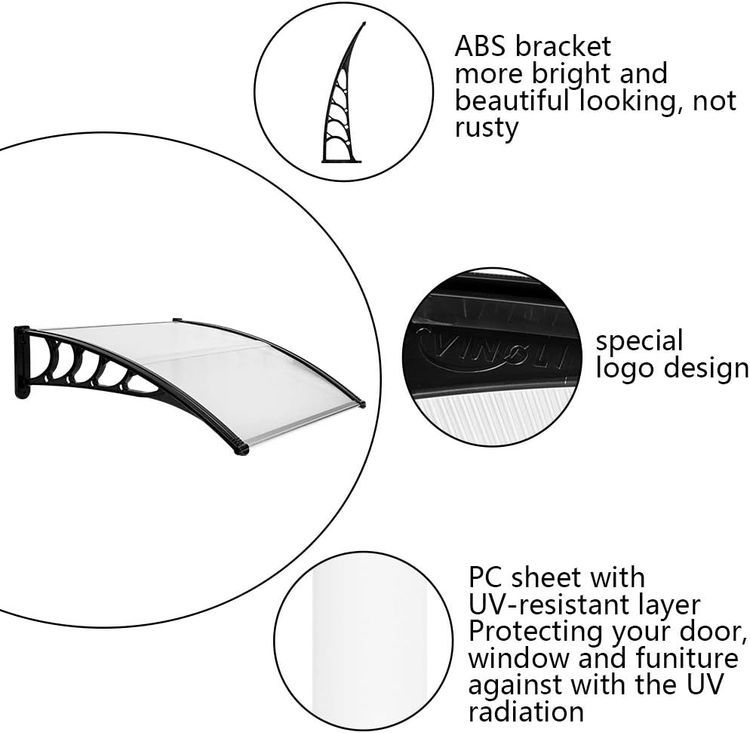 No. 3 - VINGLI Window Awning Door Canopy Exterior - 5