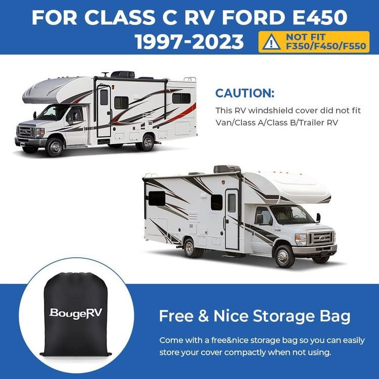 No. 8 - BougeRV RV Windshield Cover - 5