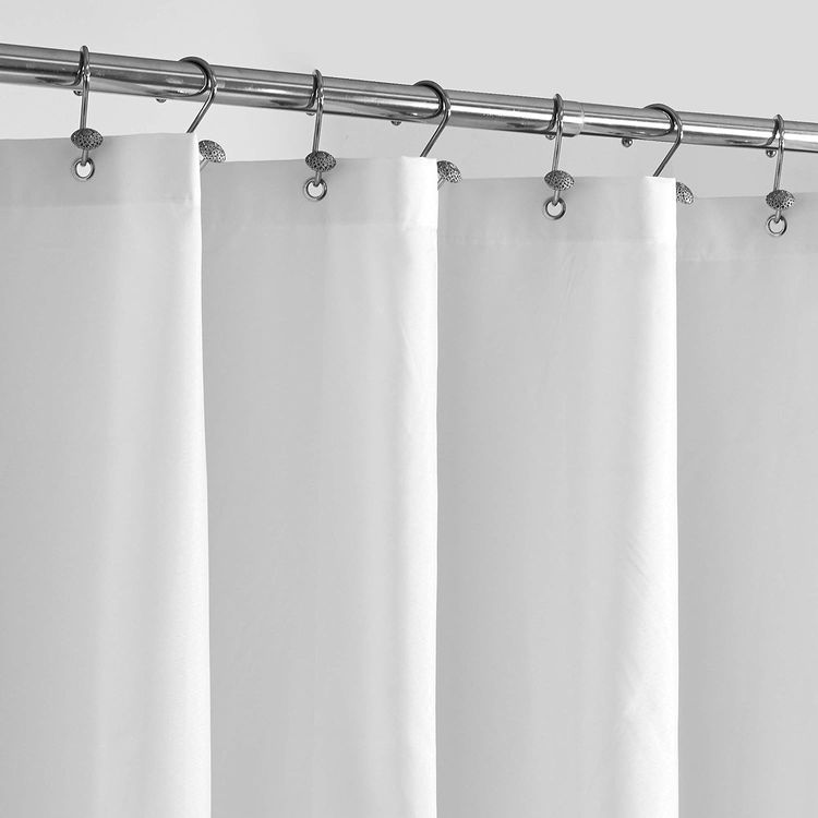 No. 4 - ALYVIA SPRING Waterproof Fabric Shower Curtain Liner - 1