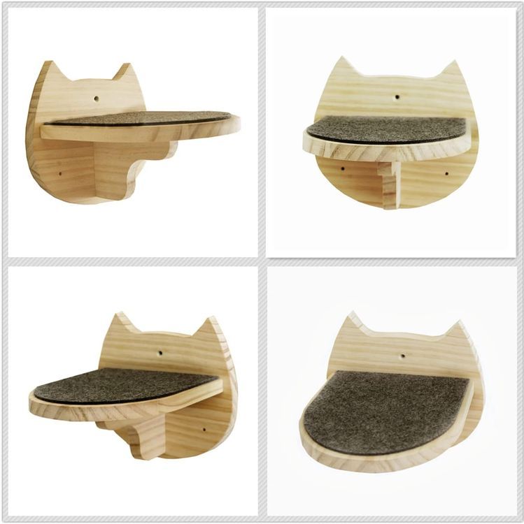 No. 4 - SHENGOCASE 5-Pack Cat Wall Steps Shelf Shelves - 3