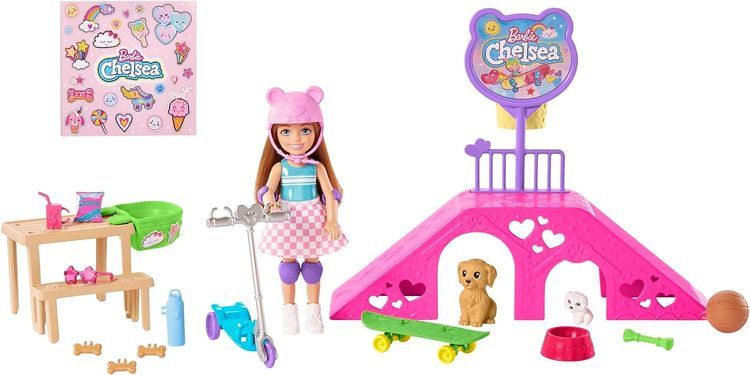 No. 9 - Barbie Chelsea Doll Skatepark Playset - 1