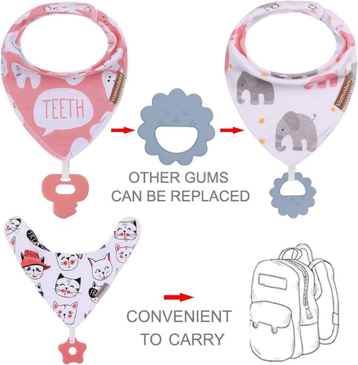 No. 2 - Vuminbox Baby Bandana Drool Bibs - 3